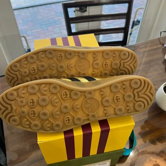 Gucci Adidas Gazelle Men's Gold Special Edition
